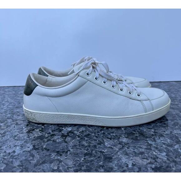 Gucci White Leather Low Top Sneakers Men’s Size 9.5 Missing Insole main image 7